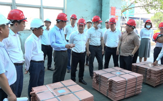 Ủy ban Quản lý vốn Nhà nước thăm và làm việc với các đơn vị khoáng sản của TKV tại Lào Cai