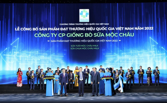Vinamilk - Thương hiệu trị giá 2,8 tỷ đô tiếp tục được vinh danh thương hiệu Quốc gia 2022-2024