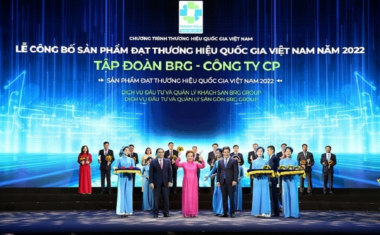 Tập đoàn BRG có 4 thương hiệu được vinh danh “Thương hiệu Quốc gia Việt Nam năm 2022”
