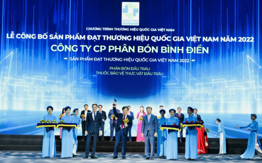 Bình Điền được vinh danh Thương hiệu Quốc gia Việt Nam năm 2022