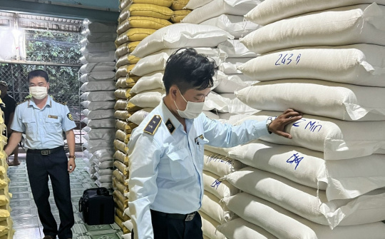 Thu giữ 6 tấn gạo không rõ nguồn gốc, xuất xứ tại Bạc Liêu