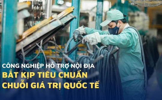 Công nghiệp hỗ trợ nội địa bắt kịp tiêu chuẩn chuỗi giá trị quốc tế
