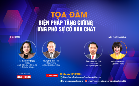 Tọa đàm trực tuyến: Biện pháp tăng cường ứng phó sự cố hóa chất