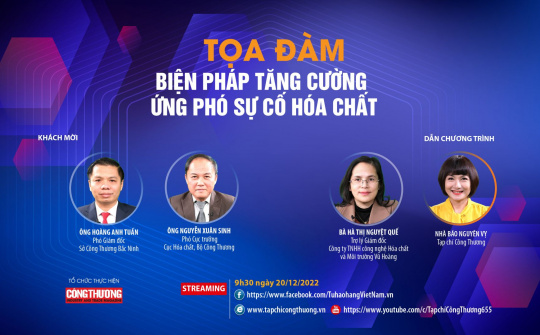 [Tọa đàm trực tuyến] Biện pháp tăng cường ứng phó sự cố hóa chất