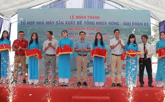 Khánh thành Tổ hợp Nhà máy sản xuất bê tông nhựa nóng tại Cụm mỏ đá Tân Cang, Đồng Nai