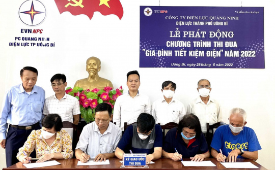PC Quảng Ninh phát động phong trào “Gia đình tiết kiệm điện năm 2022”