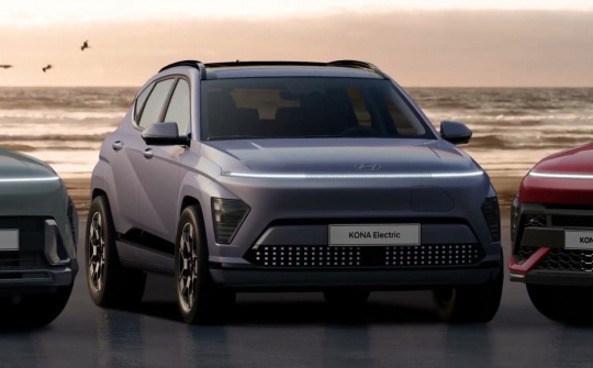 Hyundai Kona 2024 ra mắt phiên bản thuần điện