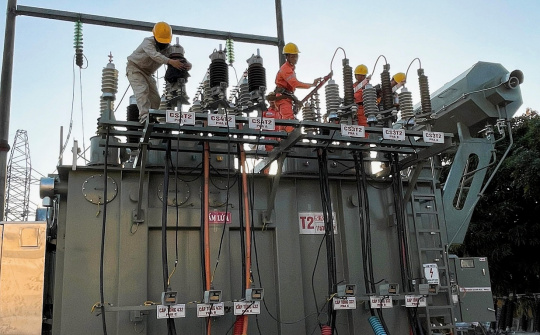 PC Vĩnh Phúc: Đóng điện MBA T2 63MVA TBA 110kV Lập Thạch