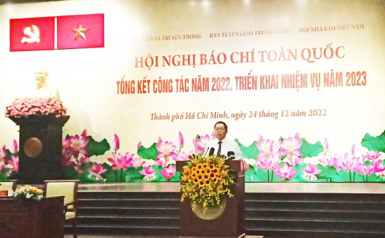 Hội nghị báo chí toàn quốc tổng kết công tác năm 2022, triển khai nhiệm vụ năm 2023