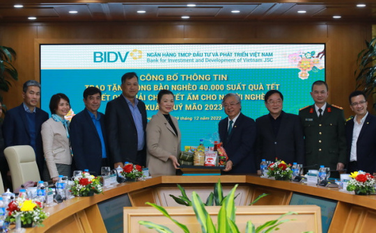 BIDV dành 20 tỷ đồng tặng quà Tết cho người nghèo Xuân Quý Mão 2023