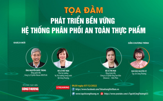 [TRỰC TUYẾN] Phát triển bền vững hệ thống phân phối thực phẩm an toàn
