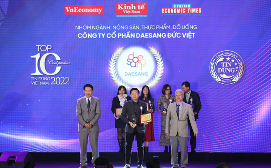 Daesang Đức Việt được vinh danh Top 10 sản phẩm - dịch vụ tin dùng Việt Nam 2022