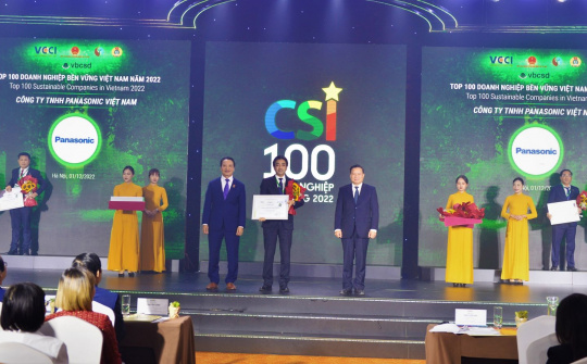 Panasonic được vinh danh trong TOP 100 Doanh nghiệp Phát triển Bền vững