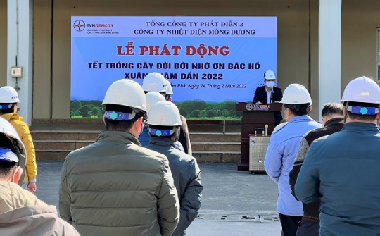 Nhiệt điện Mông Dương: Phát động "Tết trồng cây" Xuân Nhâm Dân 2022