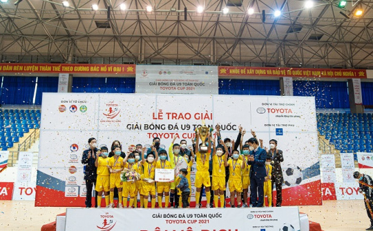 Sông Lam Nghệ An vô địch Giải bóng đá U9 Toyota Cup 2021