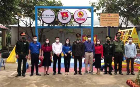 Đoàn Thanh niên Casumina: Khánh thành sân chơi thiếu nhi tại điểm trường Mầm non Đồng Yên