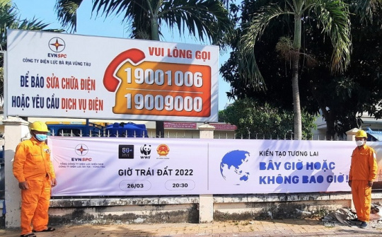 EVNSPC: Nhiều hoạt động hưởng ứng Giờ Trái đất 2022