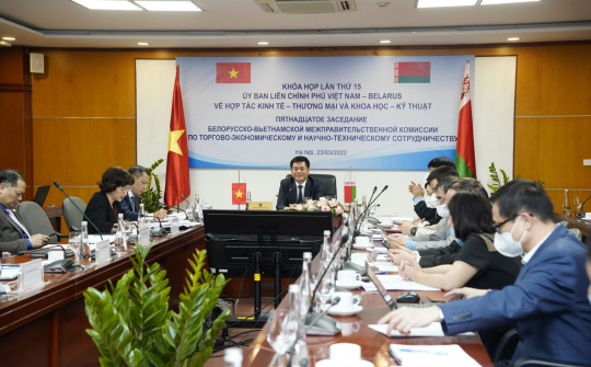 Khai mạc Khóa họp lần thứ 15 Ủy ban liên Chính phủ Việt Nam - Belarus về hợp tác kinh tế, thương mại và khoa học, kỹ thuật