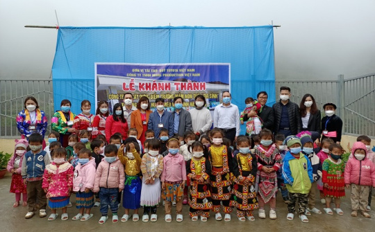 Quỹ Toyota Việt Nam hỗ trợ xây dựng điểm trường cho trẻ em Hà Giang