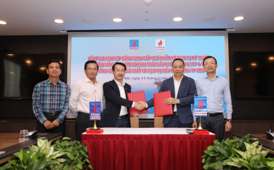 PVEP và DMC gia hạn hợp đồng cung cấp hóa phẩm và các dịch vụ kỹ thuật