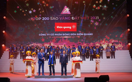 Điện Quang được vinh danh tại Lễ trao giải Sao Vàng Đất Việt 2021