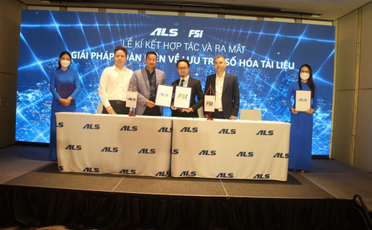 Lễ ký kết thỏa thuận hợp tác ra mắt "Giải pháp toàn diện về lưu trữ và số hoá tài liệu"