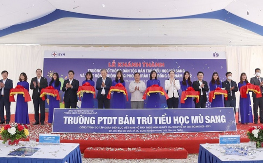 EVN khánh thành Trường Phổ thông dân tộc bán trú tiểu học Mù Sang