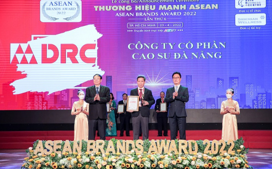 DRC lọt top 10 Thương hiệu mạnh ASEAN 2022