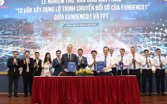 EVNGENCO1 tiếp nhận sản phẩm "Tư vấn xây dựng lộ trình chuyển đổi số” từ FPT