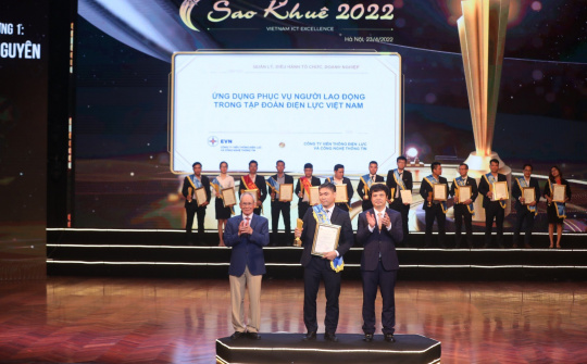 Ứng dụng SmartEVN được trao Giải Sao Khuê 2022