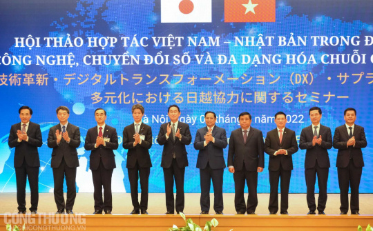 Thúc đẩy hợp tác Việt Nam - Nhật Bản trong đổi mới công nghệ, chuyển đổi số và đa dạng hóa chuỗi cung ứng