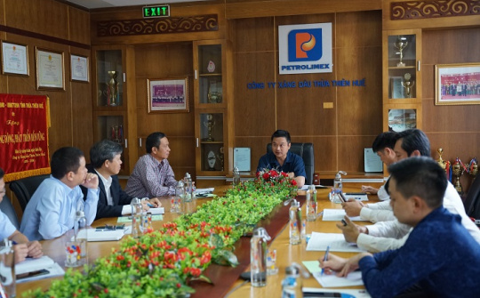 Đoàn công tác Petrolimex thăm và làm việc tại Xăng dầu Thừa Thiên - Huế