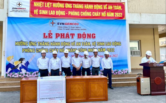 Công ty Nhiệt điện Mông Dương: Tích cực hưởng ứng Tháng hành động ATVSLĐ năm 2022