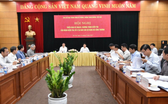 Hội nghị triển khai kế hoạch, chương trình kiểm tra của đoàn kiểm tra số 6 tại Bộ Công Thương