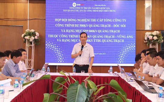 Dự án đường dây 500 kV Quảng Trạch - Dốc Sỏi sẵn sàng đóng điện nghiệm thu kỹ thuật