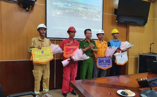 Công ty Nhiệt điện Phũ Mỹ: An toàn phòng dịch không quên an toàn Phòng cháy chữa cháy