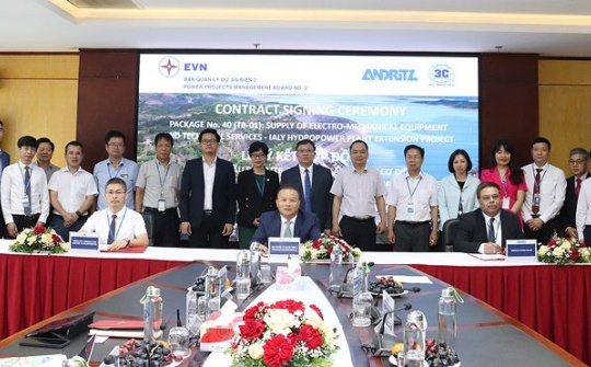 Ký hợp đồng cung cấp thiết bị cơ điện và dịch vụ kỹ thuật cho Dự án Nhà máy Thủy điện Ialy mở rộng