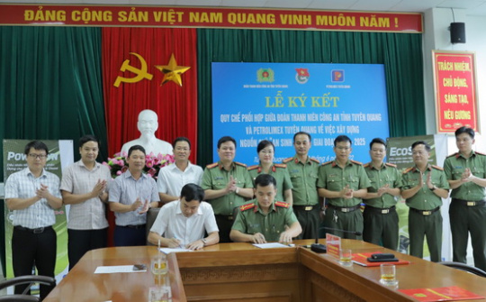 Petrolimex Tuyên Quang ký Quy chế phối hợp với Công an tỉnh