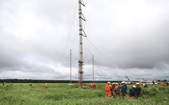 Truyền tải điện 3 diễn tập phòng chống thiên tai và tìm kiếm cứu nạn quy mô lớn