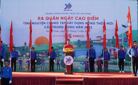 Trung ương Đoàn và SABECO khởi động dự án hỗ trợ phát triển vùng nông thôn Việt Nam