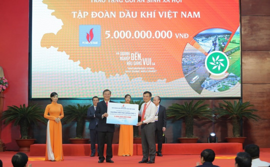 PV GAS tiếp tục chương trình xây dựng trường học tại tỉnh Hậu Giang