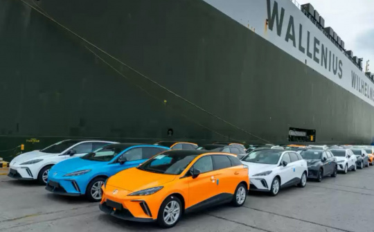 Cận cảnh lô 1.000 chiếc MG4 EV đầu tiên rời Trung Quốc đến châu Âu