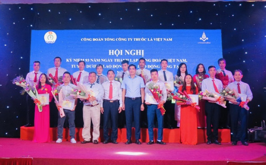 Vinataba: Biểu dương 74 lao động giỏi, sáng tạo năm 2021