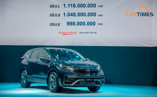 Hưởng ưu đãi 50% trước bạ, giá lăn bánh của Honda CR-V 2020 còn bao nhiêu?