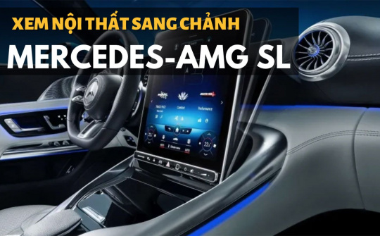 Mercedes-AMG SL 2022 khoe nội thất đẹp hút hồn