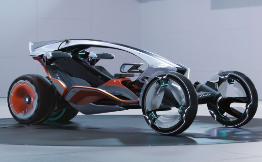 SAIC R RYZR - Mẫu concept "lai" mô tô và ô tô, nhận diện chủ xe bằng áo khoác công nghệ