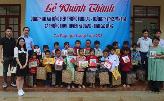 Quỹ Toyota Việt Nam hỗ trợ xây dựng điểm trường cho trẻ em vùng cao Cao Bằng