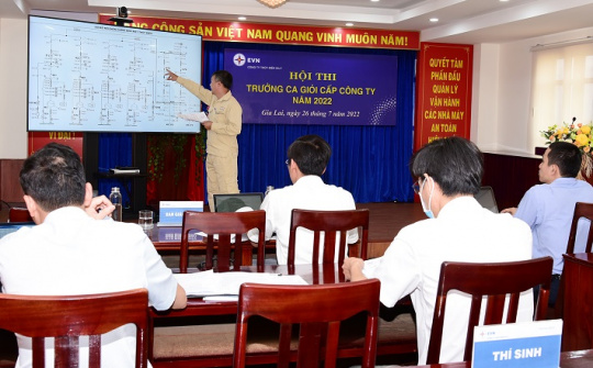 Thủy điện Ialy: Sôi động Hội thi Trưởng ca vận hành giỏi năm 2022