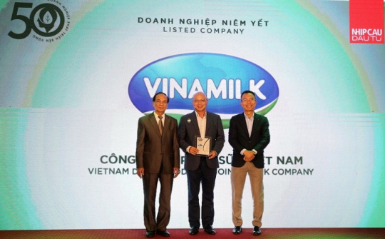Vinamilk lọt Top 50 Doanh nghiệp Phát triển Bền vững tiêu biểu 2022