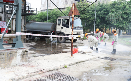 Supe Lâm Thao diễn tập thực binh ứng phó sự cố hóa chất năm 2022